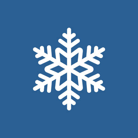 Snow flake icon, snow sign, symbol of winter, frozen, Christmas, New Year, vector, illustration. のイラスト素材