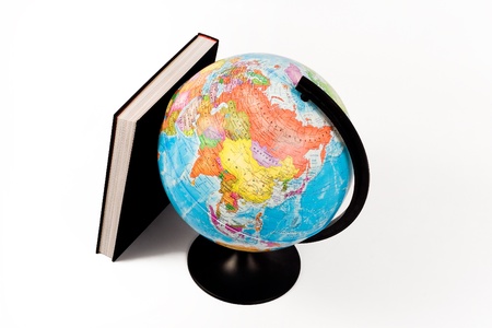 Globe and bookの写真素材
