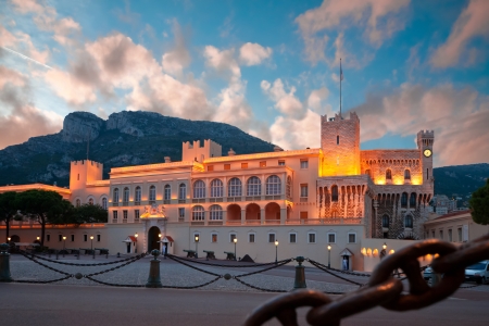 Prince's Palace of Monaco, the official residence of the Kingのeditorial素材