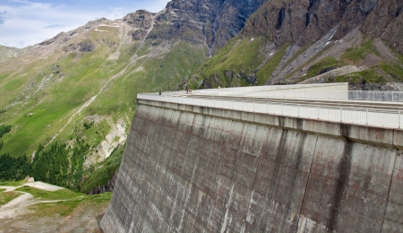 Dam Grand Dixence. Switzerlandの写真素材