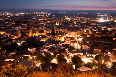 Night in Granada, Spainの写真素材
