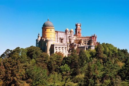 Palace of Pena in Sintra, Portugalのeditorial素材