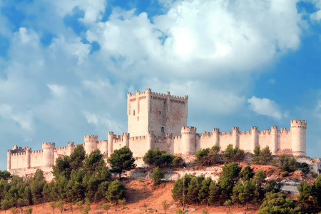 Castle of Penafiel, Valladolid, Spainのeditorial素材