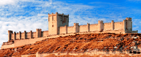 Castle of Penafiel, Valladolid, Spainのeditorial素材