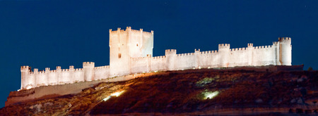 Castle of Penafiel, Valladolid, Spainのeditorial素材