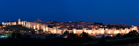 view of historic city of Avila, Castilla y Leon, Spainのeditorial素材
