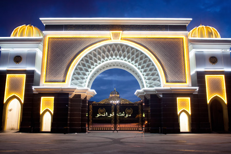 Gate of Royal Palace Istana Negara (Istana Negara), Kuala Lumpur, Malaysiaのeditorial素材