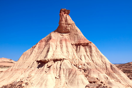 Mountain Castildetierra in Bardenas Reales Nature Park, Navarra, Spainの写真素材
