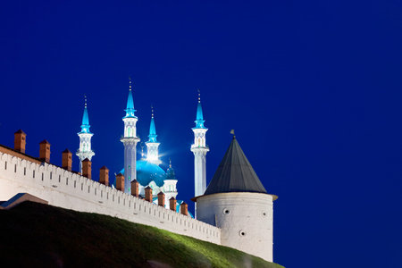 Kul Sharif mosque is largest in Europe. Russia. Kazanの写真素材
