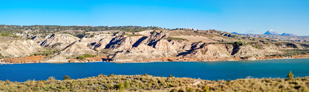 Negratin reservoir near Baza. Andalusia, Spainの写真素材