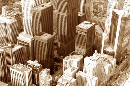 Cityscape from the pastの写真素材