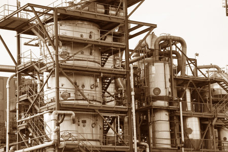 industrial manufacturing plantの写真素材