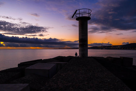 Sunrise in San Cristobalの写真素材