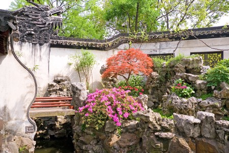 Yu Yuan - The Garden of Peace and Comfort, Shanghai, Chinaの写真素材