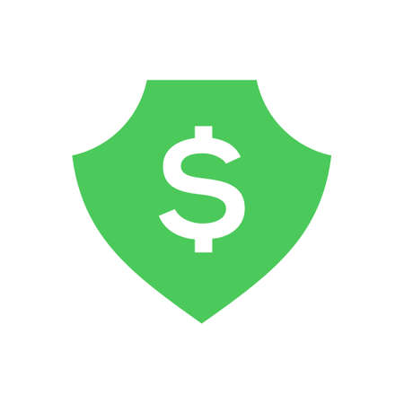 money with shield vector icon designのイラスト素材