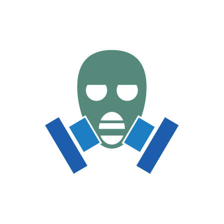 gas mask vector icon designのイラスト素材