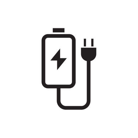 charger vector icon logo designのイラスト素材