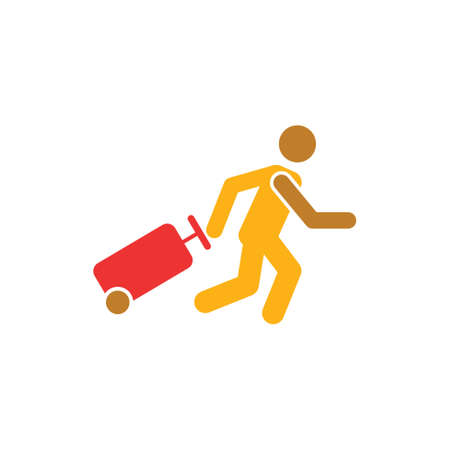 passenger vector icon logo designのイラスト素材
