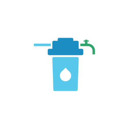 filter water vector icon logo designのイラスト素材