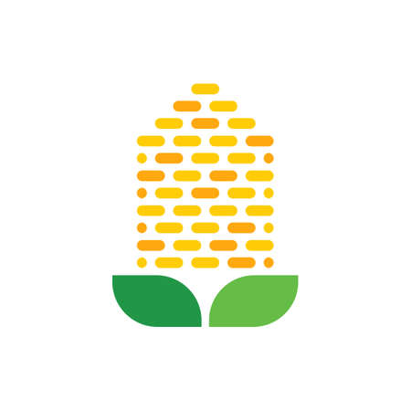 corn vector icon logo designのイラスト素材