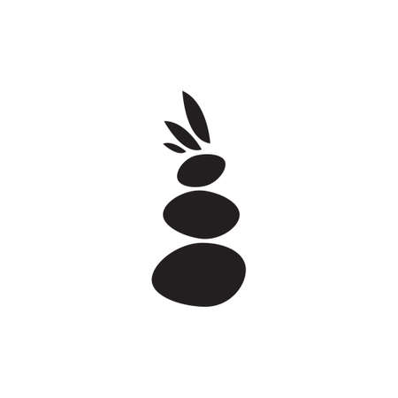 meditation vector icon logo designのイラスト素材