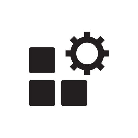 mass production vector icon designのイラスト素材