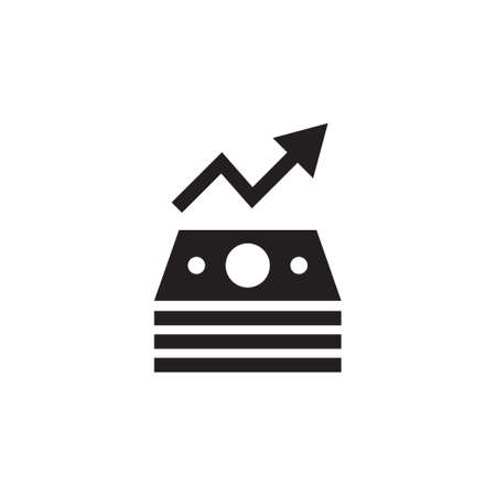 increase finance vector icon designのイラスト素材