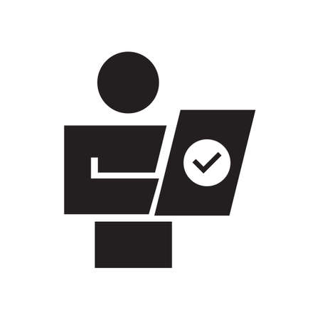 customer survey vector icon designのイラスト素材