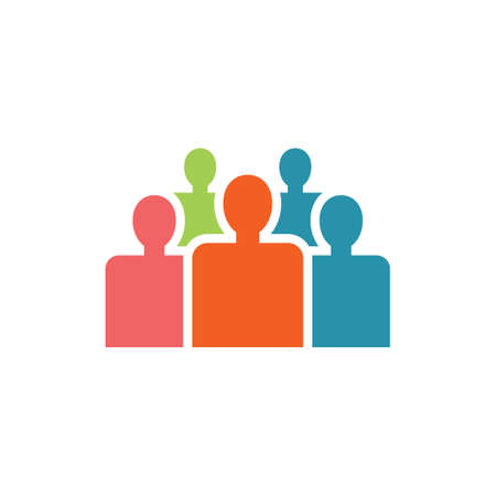 crowd vector icon designのイラスト素材