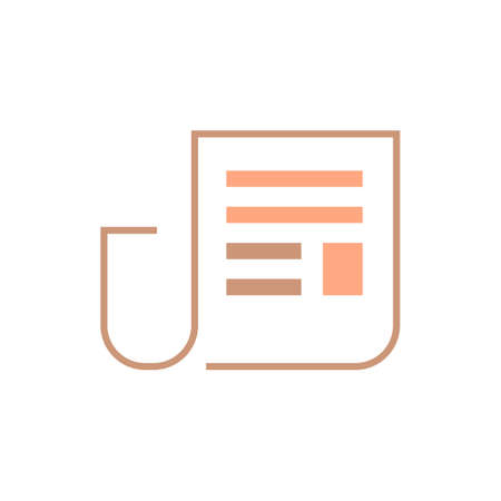 newspaper vector icon designのイラスト素材