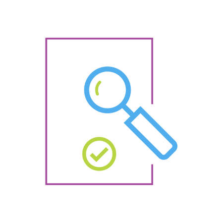 audit vector icon logo designのイラスト素材