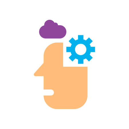 imagination vector icon logo designのイラスト素材