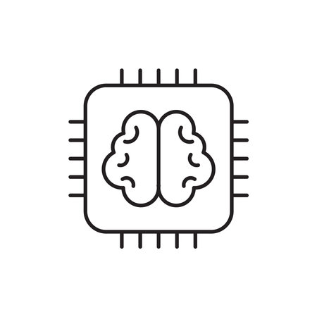 artificial intelligence vector icon logo design