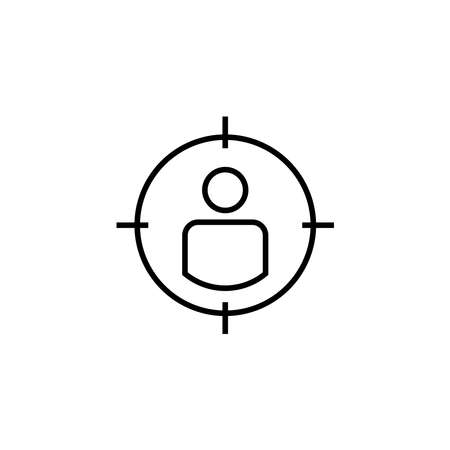 head hunting man vector icon logo designのイラスト素材