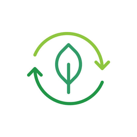 eco recycle vector icon logo designのイラスト素材