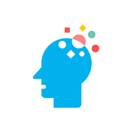 artificial intelligence vector icon logo designのイラスト素材