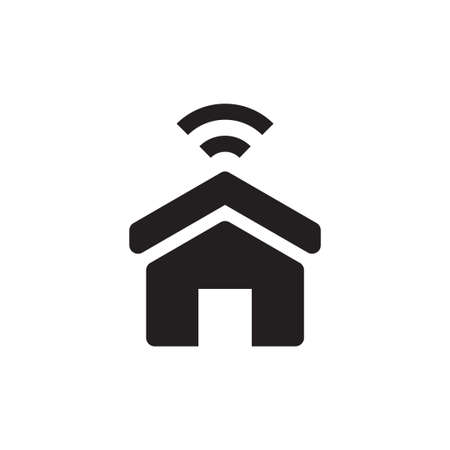 smart house vector icon logo designのイラスト素材