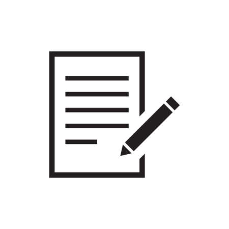 paper list vector icon logo designのイラスト素材