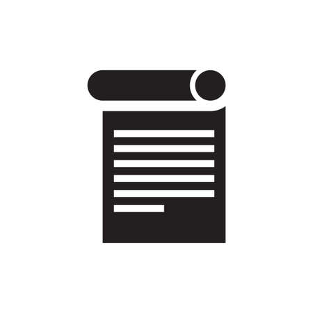 paper list vector icon logo designのイラスト素材