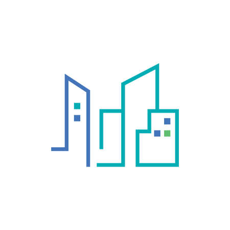 city vector icon logo designのイラスト素材