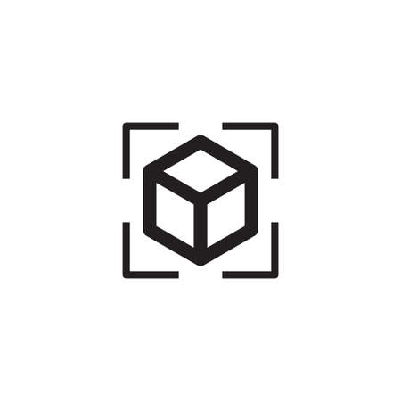 augmented reality vector icon logo designのイラスト素材