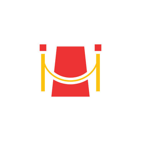 red carpet vector design templateのイラスト素材