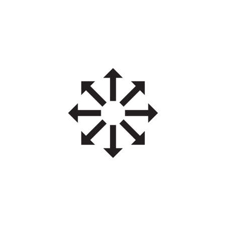 versatile arrow vector design templateのイラスト素材