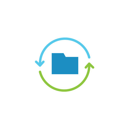 recovery data vector icon design template