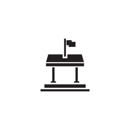 government building vector icon design templateのイラスト素材