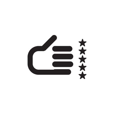 positive feedback vector logo design templateのイラスト素材