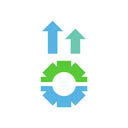 operational excellence vector logo design templateのイラスト素材