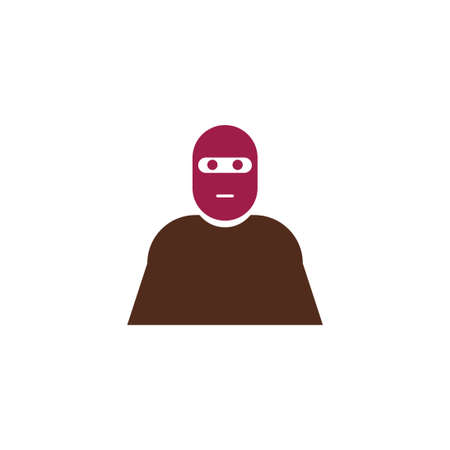 criminal vector icon design templateのイラスト素材