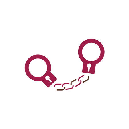 criminal vector icon design template