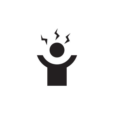 stress vector icon design templateのイラスト素材